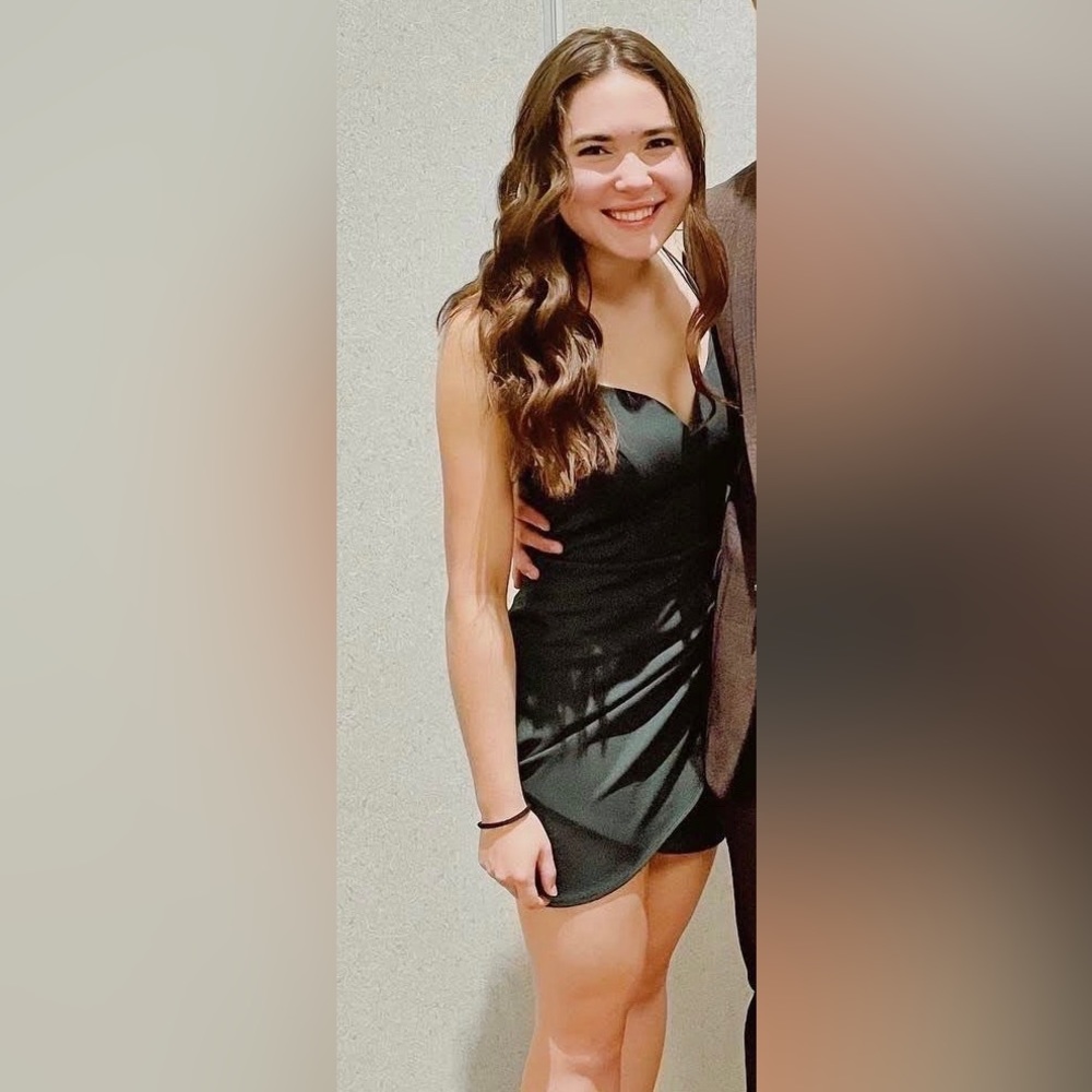 Dillards Green Mini Dress